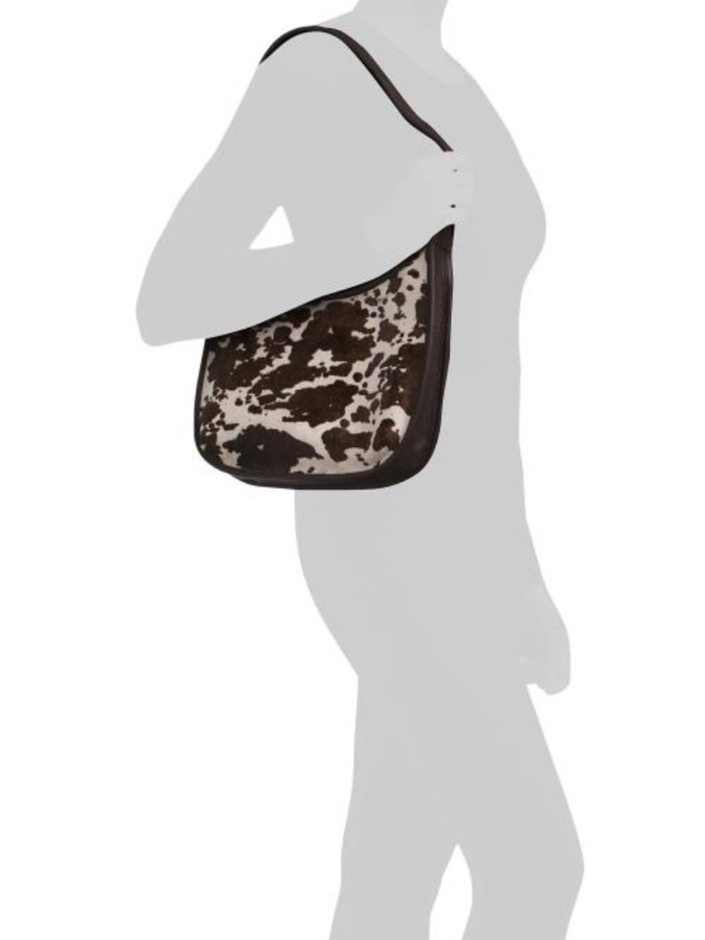 MARGOT Leather Curved Zip Hobo - Picture 2 of 4